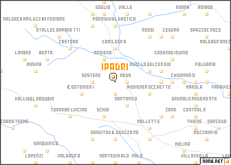 map of I Padri