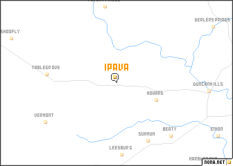 map of Ipava