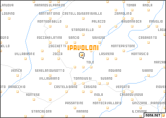 map of I Pavoloni