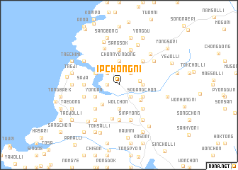 map of Ipchŏng-ni