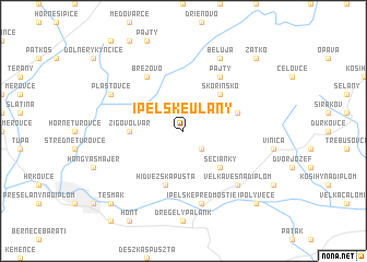 map of Ipeľské Úľany