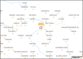 map of Ipeľ