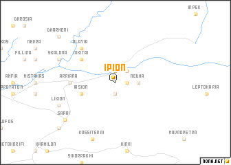 map of Ípion