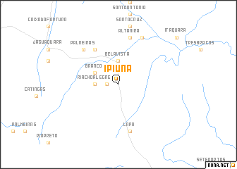 map of Ipiúna