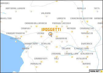 map of I Poggetti