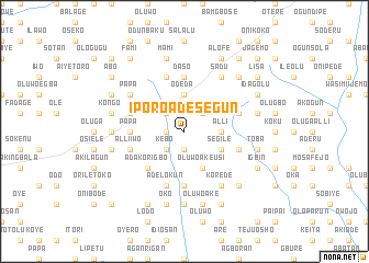 map of Iporo Adesegun