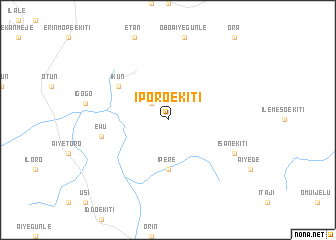 map of Iporo Ekiti