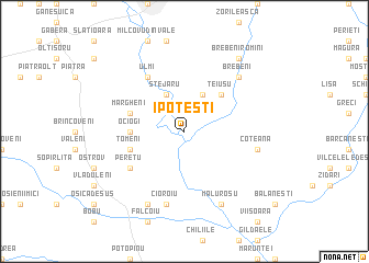 map of Ipoteşti