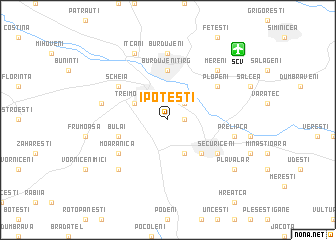 map of Ipoteşti