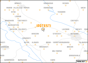 map of Ipoteşti