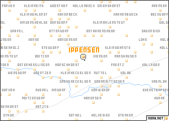 map of Ippensen