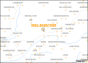 map of Ipsilókastron