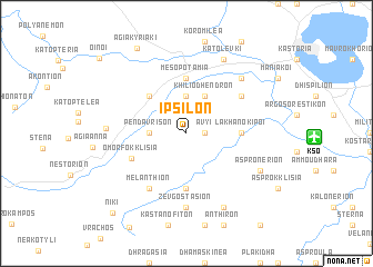 map of Ipsilón