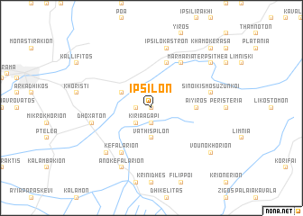 map of Ipsilón