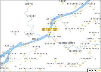 map of Ipsŏng-ni