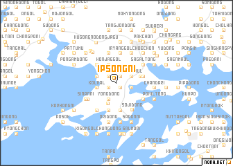 map of Ipsŏng-ni