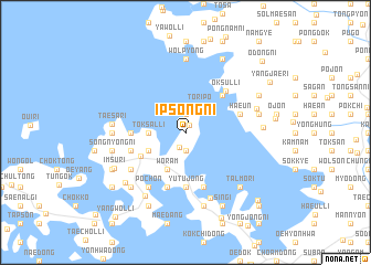 map of Ipsŏng-ni