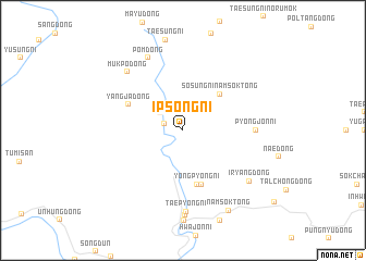 map of Ipsŏng-ni