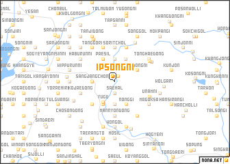 map of Ipsŏng-ni