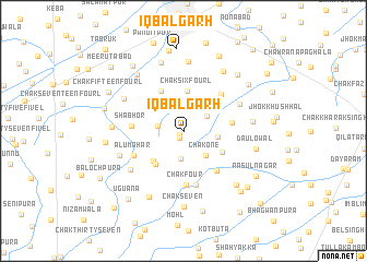 map of Iqbālgarh