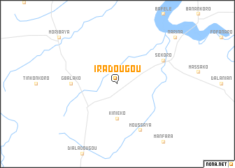 map of Iradougou