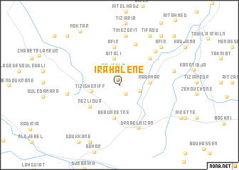 map of Irahalene