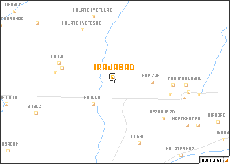 map of Īrajābād