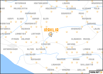 map of Iráklia