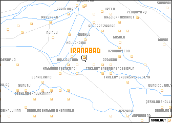 map of Īrānābād