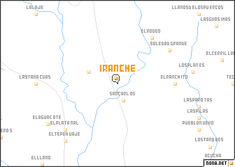 map of Iranche