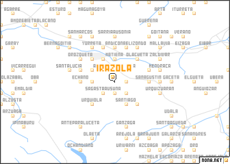 map of Irazola