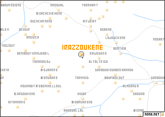 map of Irazzoûkene