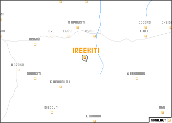 map of Ire Ekiti