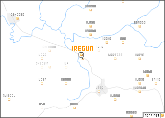 map of Iregun