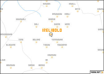 map of Iréli Bolo