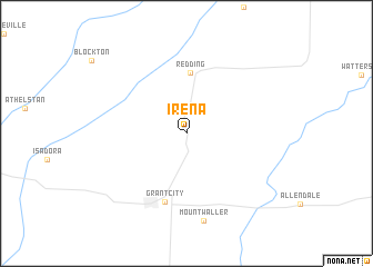 map of Irena