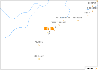 map of Irène