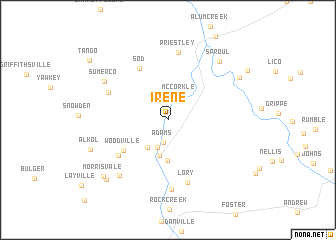 map of Irene