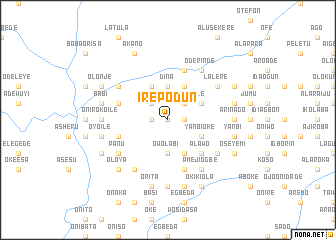 map of Irepodun