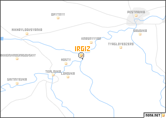 map of Irgiz