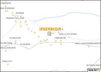 map of Irhem Akdim