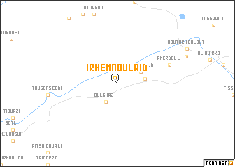 map of Irhem nʼ Ou Laïd