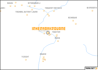 map of Irherm Amkrouane