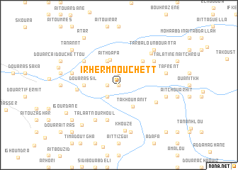 map of Irherm nʼOuchett