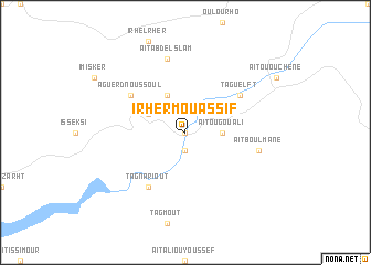 map of Irherm Ou Assif