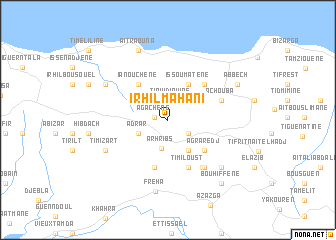 map of Irhil Mahani