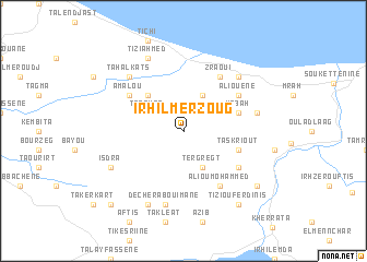 map of Irhil Merzoug