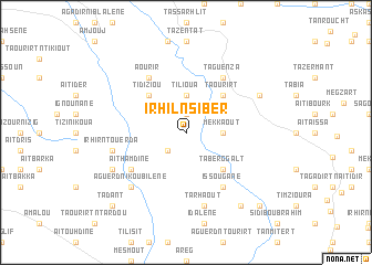 map of Irhil nʼSiber