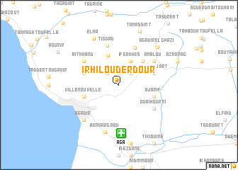 map of Irhil Ou Derdour