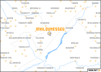 map of Irhil Oumessed